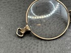 Vtg Art Deco Lorgnette Pince-nez Gold Filled Eyeglasses Folding Spectacles Case