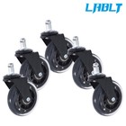 Lablt 5pc 3   Heavy Duty Office Chair Caster Rubber Swivel Wheels Replacement