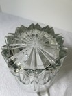 Vintage Italian Cut Crystal Glass Handled Ice Bucket 1960s