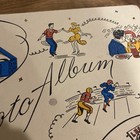 Vintage 40s 50s Empty Scrapbook Photo Album Rock   Roll Football High School