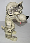 Vintage 1977 Creative Mfg Inc Plastic Dog Movable Head Baseball Uniform Bank  ws