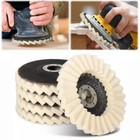 5pcs 5  125mm Wool Flap Felt Disc Polihsing Buffing Wheel For Angle Grinder Tool