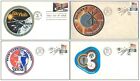 Skylab First Day Postal Cover Lot Of 4 Space Station  73  74 Nasa