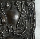 Vintage Sterling Match Safe Rare Art Nouveau Snake   Serpent With Wings Design