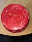 Vintage Mid-century Sewing Container - Red Plastic - Hoomer Mfg  Co 