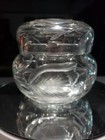 Powder Vanity Jar Box American Brilliant Period Cut Glass Gundy Clapperton Tulip