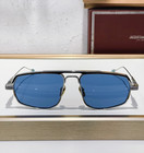 Jacques Marie Mage Jmm Kalispell Silver Titanium Blue Lens Sunglasses 59-16-144