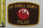 Rare Vintage Mcdowell County Nc Police Patch Marion North Carolina