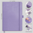 Bullet Dotted Journal Notebook  256 Pages  A5 Medium Size  5 7      8 3     Leath