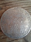 1752 Naples Silver 120 Grana Piastra Carlo Vii Bourbon Rare Crown Size Coin