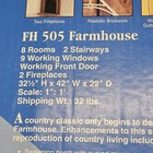 Vintage 1993 Dura-craft Fh-505 Farmhouse Dollhouse Kit 1 12 Wood As-is Read