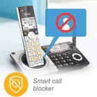 At t Expandable Cordless Phone Answering Machine Call Block 5 Handsets Dect 6 0