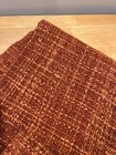 Crate And Barrel Bexley Throw Blanket Cozy- Burnt Orange 40    X 70   