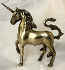 Vintage Solid Brass Unicorn Statue Figurine  85lbs 6    Tall