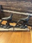 Rare   Art Deco French Pheasant Bookends Bronze