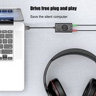 3 5mm 3port Usb Sound Card 7 1 Channel External Audio Adapter Stereo Headset Mic