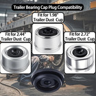 8 Pcs Trailer Hub Cap Plugs  Grease Rubber Plugs For 1 98  2 44  2 72  Trailer A