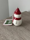 2026 Target Christmas Ceramic Snowman Ornament Red White Classic Holiday Decor
