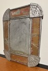 New Mexico Tin Frame With Reverse Painted Glass Circa 1930s
