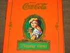 Vintage Coca Cola Playing Cards In Tin Box   missing 9 Of Hearts In 1 Deck