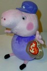 Ty Grandpa Pig Beanie Baby  uk Exclusive Peppa Pig  New Mwmts Stuffed Animal Toy