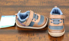 New Stride Rite Blue Sneakers Toddler Boys 4 Medium Shoes Brown Washable
