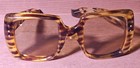 Vintage Oversized Square Eyeglass Frames Tortoise Acetate Made In Italy Retro   