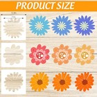  12pcs Spring Large Stencils Reusable Floral Plastic Drawing Wildflower