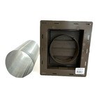 Mid America 8  X 7  Vinyl Master Dryer Exhaust Vent Cover 385 Espresso W  Tube