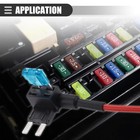 107x A Circuit Fuse Add Blade Tap Mini 15amp 20amp Zinc Alloy For Car Boat Truck