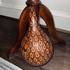 Peruvian Hand Carved Painted Gourd Bird 12  Kiwi Folk Art Primitive Art