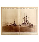 Us Atlantic Navy Fleet Warship Ww1 1920s Dreadnoughts Military Centerfold Lgbin5