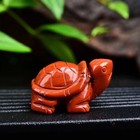 Natural Red Jasper Quartz Crystal Carved Tortoise Healing Stone Turtle Sculpture