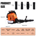 80cc 900cfm Commercial Backpack Leaf Blower Gas Powered Grass Lawn Blower