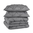 Bare Home Pintuck Pinch Pleat Comforter Set - Down Alternative - Soft  Premium