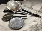Vintage Vanity Dresser Set Cameo 4 Pieces  Incomplete