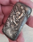Antique Victorian Era 1800s Baba Yaga Sterling Silver Match Safe   Box Vafo