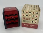 Arrco Battery-operated Automatic Playing Card Shuffler  Burgandy black Works  