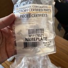 New Genuine Oem Whirlpool Dishwasher Nameplate W11178521  5 Available 