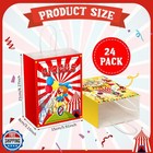 Zhanmai 48 Pcs Carnival Party Favors Gift Treat Bags Clown Circus Goodie Cand