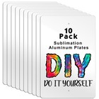 10 Pack Blank Aluminum Sublimation Signs 12x18 Inches - Custom Crafting Plates F