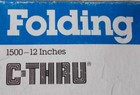 C-thru 12  Folding Parallel Rule  1500 Original Box Nautical Drafting Tool