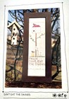 Lot Of 3 Cross Stitch Leaflets All Primitive Designs Birds House Country Trees  
