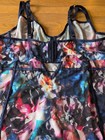 Torrid Curve Sz 3 Floral Lace Mesh Under Wire Strappy Body Suit Whimsy  Sheer