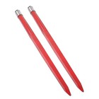 Hay Bale Spear 49  4500 Lbs Capacity  2pcs Spike Fork For Tractors Loaders Red