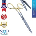 Gold Hemostat Locking Forceps Mosquito 5 5  Surgical Dental Straight Instruments