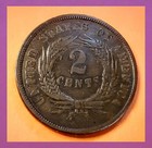 1865 Au  full Motto  Two Cent Coin   Includes Video 