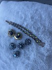 Rare Vintage Watermelon Tourmaline   Aurora Borealis Rhinestone Lot Inc Weiss