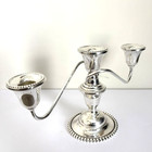 International Silver Candlewick Weighted Sterling 3 Light Candelabra N310 588g