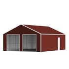 33  X 25  X 14  Metal Car Garage outdoor Storage Shed heavy-duty Steel Barn